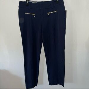 INC international concept curvy fit womens size 4 Navy Casual Pants NWT